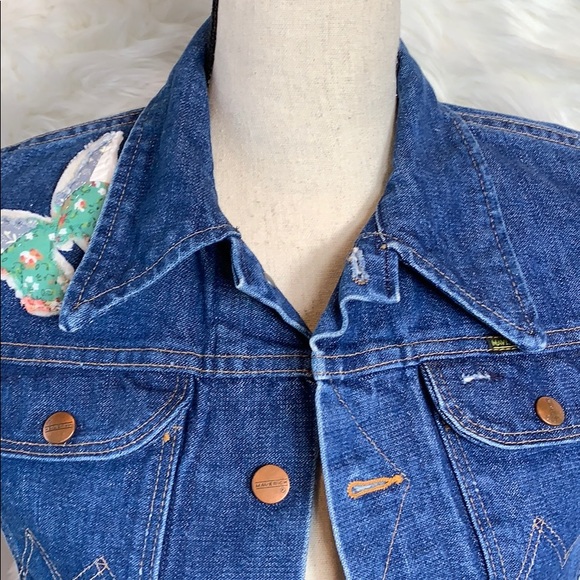 Riley •• Vintage Maverick LOVE vest denim jacket - Picture 7 of 8
